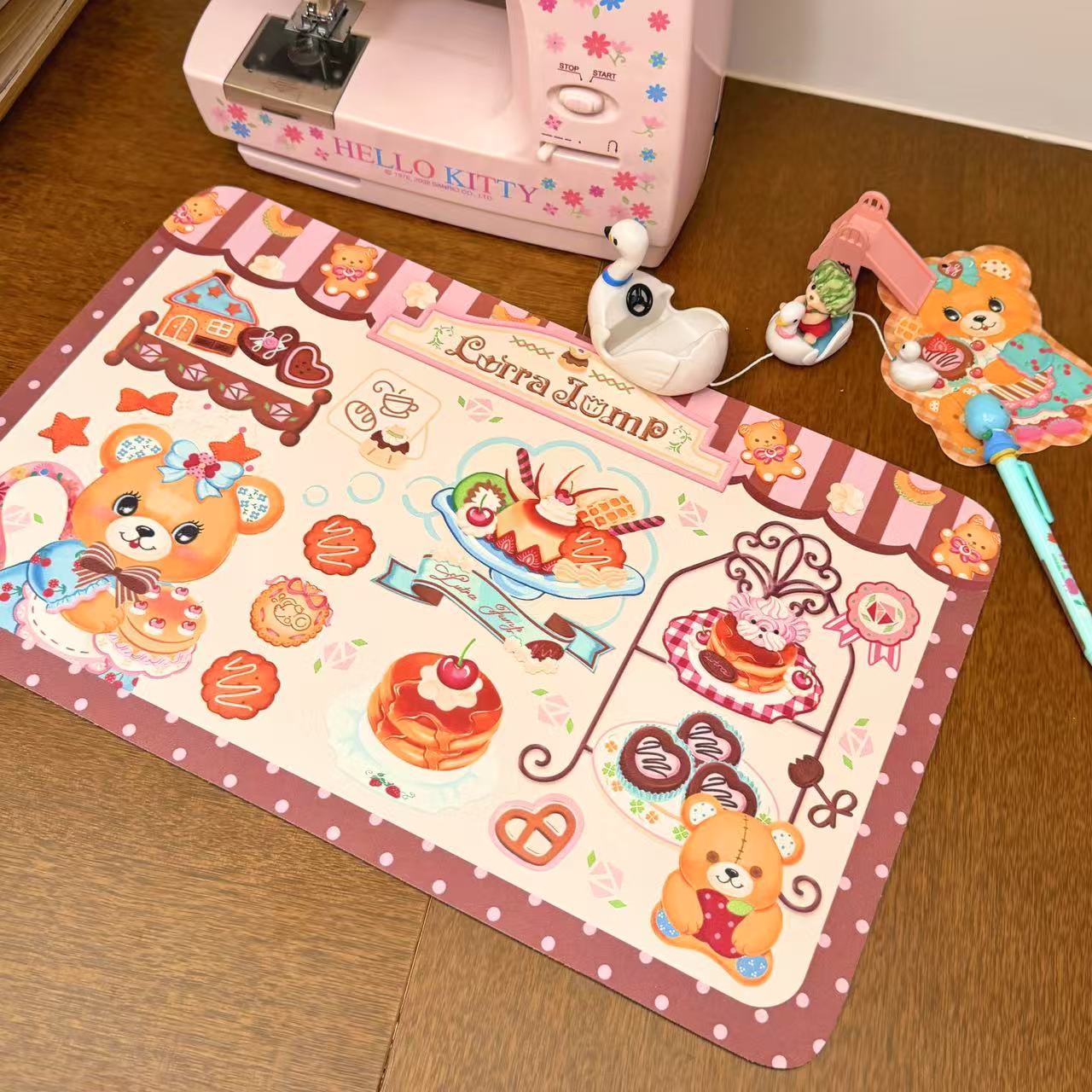 Original illustration dessert table mat mouse pad