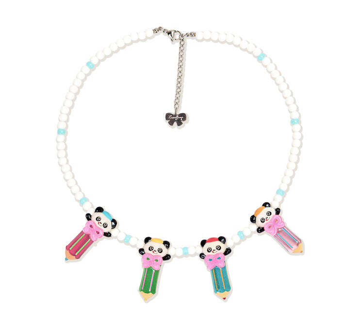 Original Panda 3D Pencil Resin Necklace