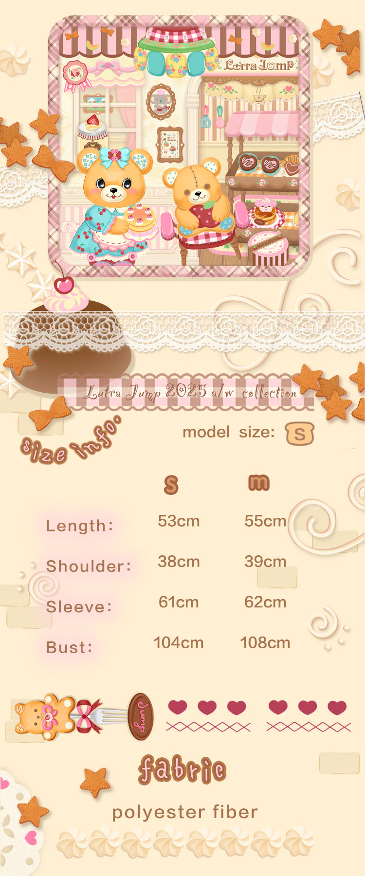 Retro Polka Dot Embroidery Tea Break Suit Jacket Pink & Coffee