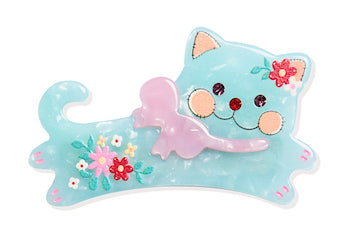 Original acrylic acetate sheet printed cat hair accessories hairpin side clip