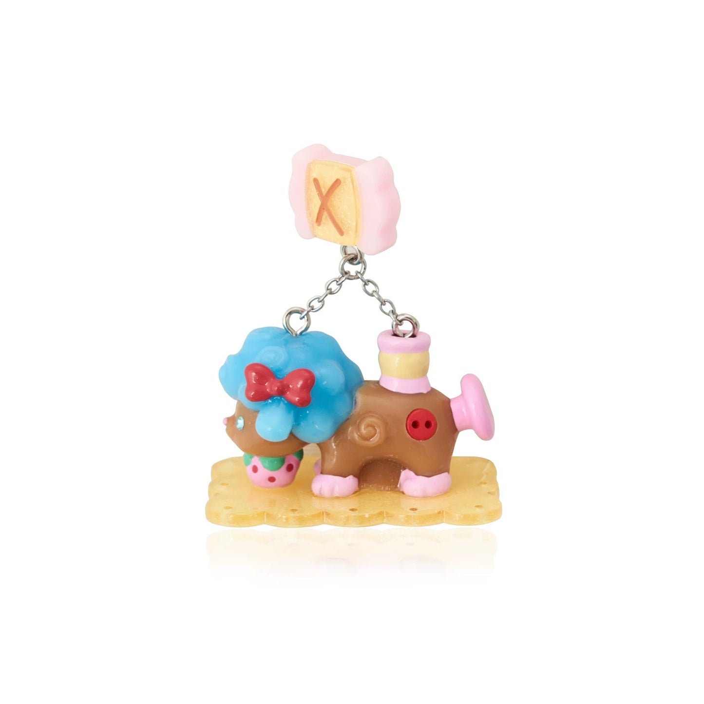 Original Retro "Little Lamb" Sewing Machine Resin Earrings, Ear Clips, and Rings