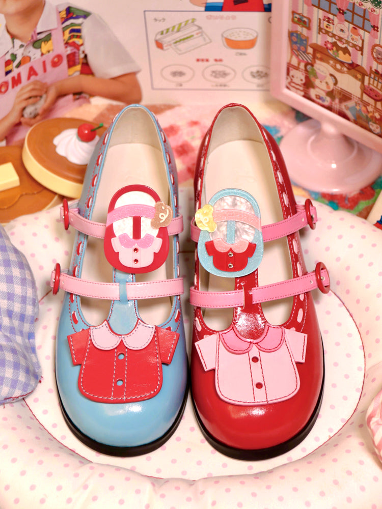 Original small shoes cute acrylic stitching four-color hairpin side clip