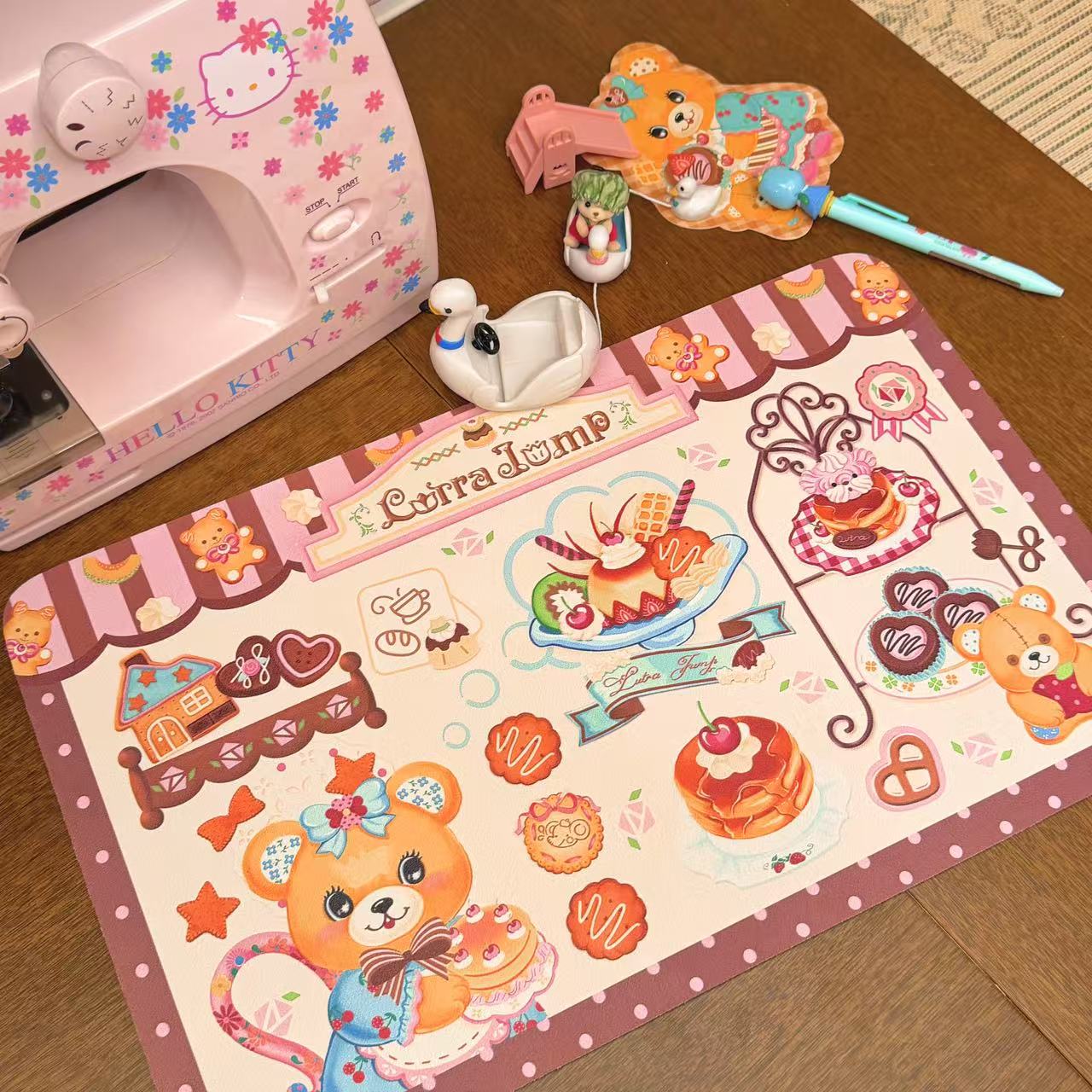 Original illustration dessert table mat mouse pad