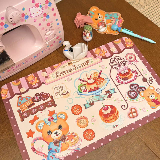 Original illustration dessert table mat mouse pad