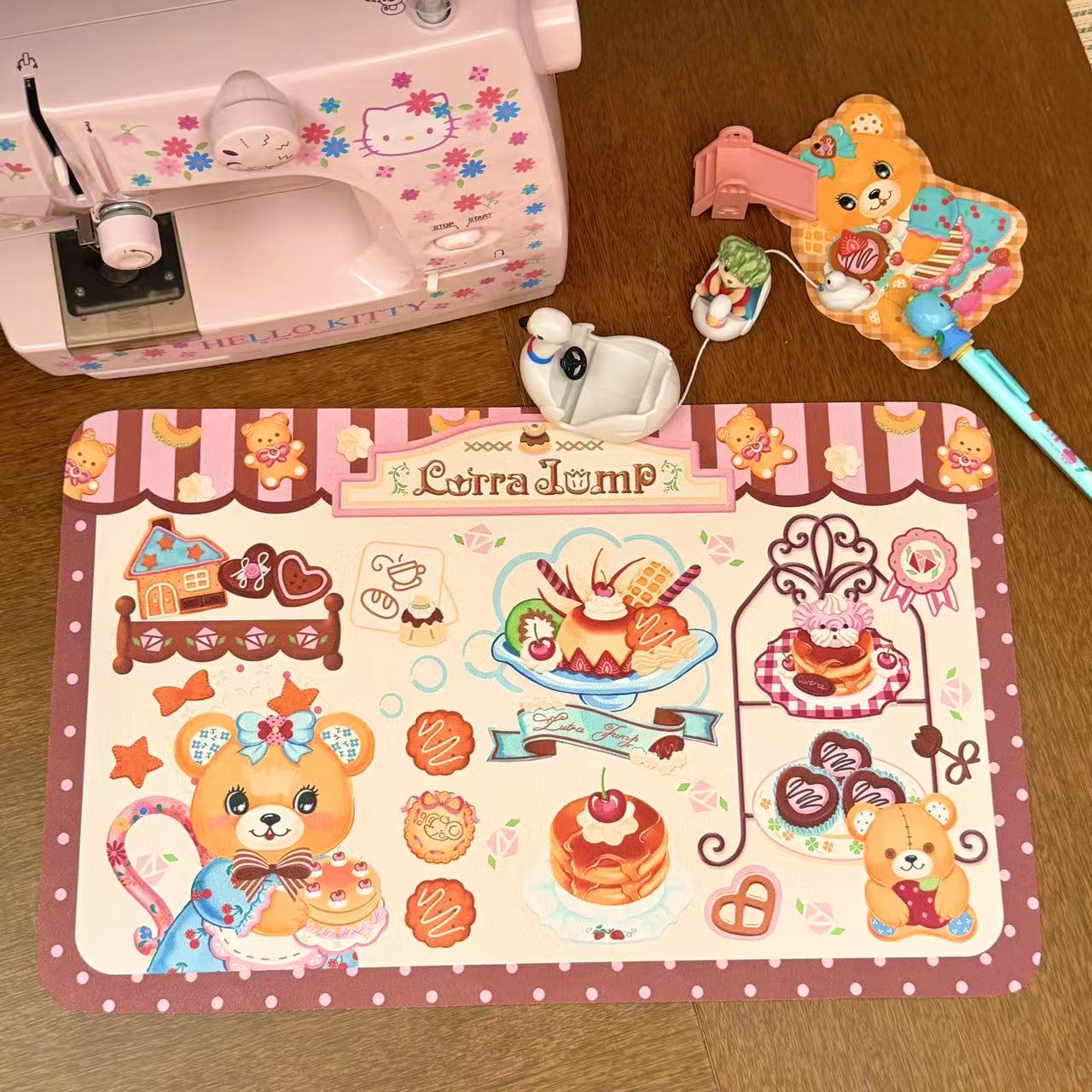 Original illustration dessert table mat mouse pad